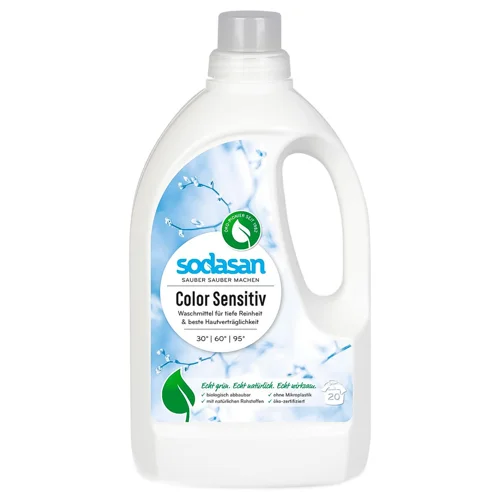 Гель для прання дитячого одягу Sodasan Color Sensitiv кольорових і білих речей 1,5л
