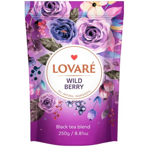 Чай чорний Lovare Wild Berries цейлонський листовий 250г