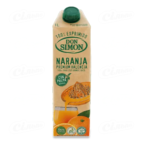Сік Don Simon апельсиновий з м'якоттю 1л
