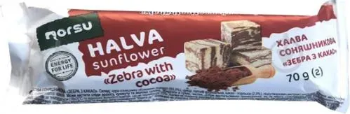 Халва соняшникова "Зебра з какао" ТМ "Bon Day" 70г