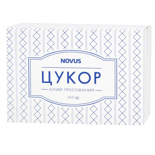 Цукор Novus пресований швидкорозчинний кубики 250г