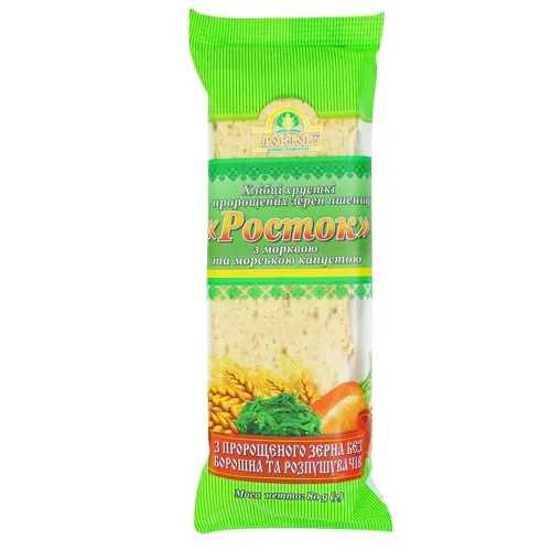 Хлібці Росток з морквою та морською капустою 80г