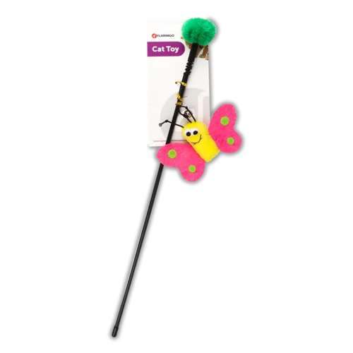 Іграшка Для Котів Вудка Щасливий Метелик Flamingo 1шт