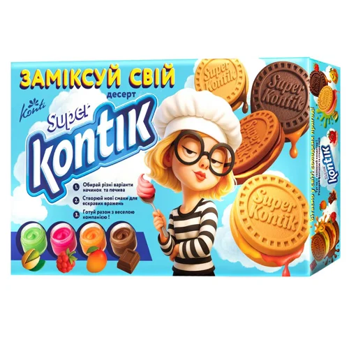Набір солодощів новорічний Konti Зроби свій Super Kontik сам 536г