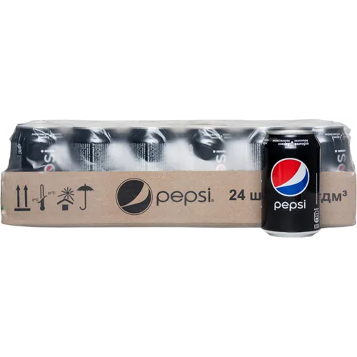 Напій Pepsi Black сильногазований 0,33л