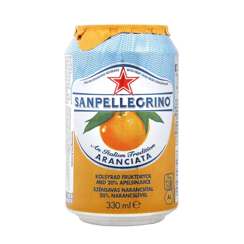 Напій безалкогольний Aranciata Sanpellegrino з/б 330мл