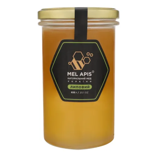 Мед липовий натуральний Mel Apis с/б 655г