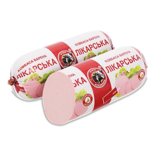Ковбаса Варена Лікарська М'ясо Буковини, кг