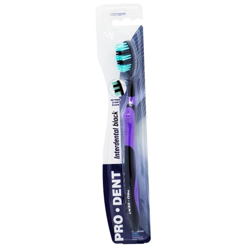 Зубна щітка Pro-Dent Interdental Black середньої жорсткості