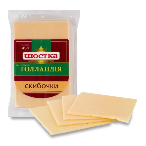 Сир 45% Твердий Голландський, Шостка, в/ґ, 150г