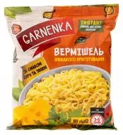 Вермішель Garnenka швидкого приготування зі смаком сиру та зелені 60г