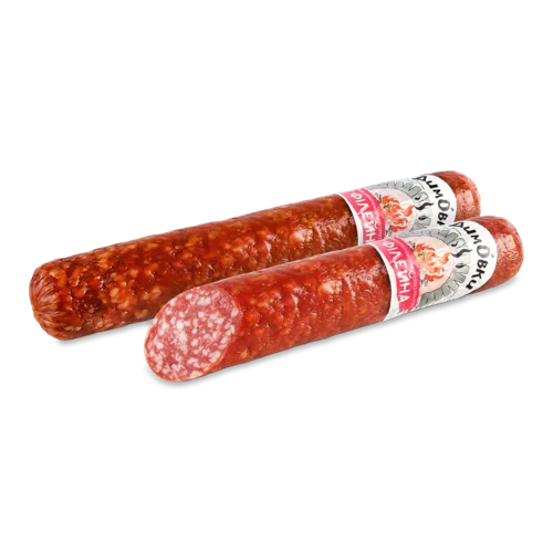 Ковбаса Філейна З М'яса Птиці Димовки Сирокопчена, кг