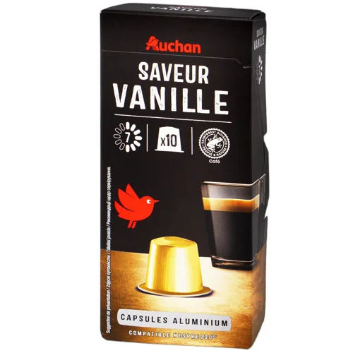 Кава Auchan з ароматом ванілі у капсулах 5,2г х 10шт