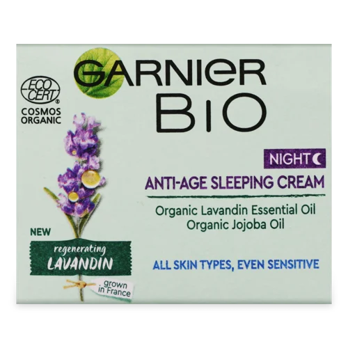 Крем для Обличчя Нічний Антивіковий Regenerating Lavandin Bio Garnier, 50мл