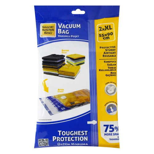 Вакуумний пакет Magic Saver Bag для одягу 2шт XL 55*90см
