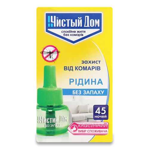 Рідина Від Комарів Без Запаху Чистий Дом 30мл, без запаху