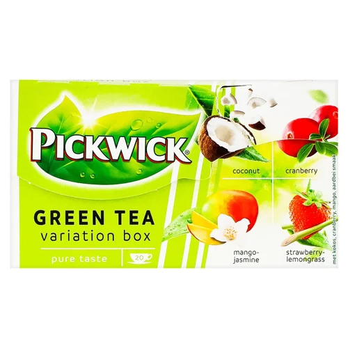 Чай зелений і трав'яний Pickwick Variation Box зі шматочками фруктів 1,5г*20шт
