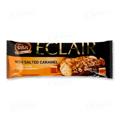 Тістечко Київ БКК Солона карамель еклер, 60г