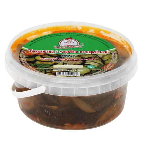 Салат Смачна традиція Баклажани з моркою по-корейськи 450г