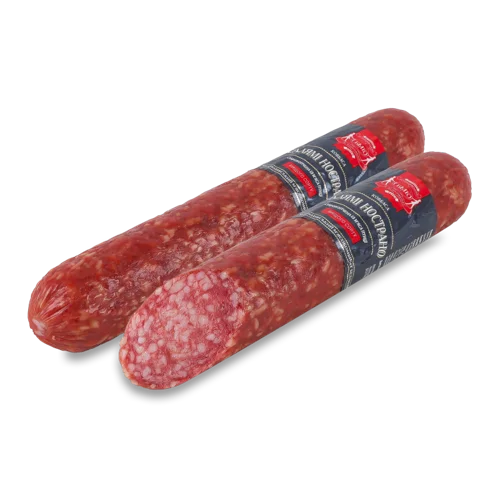 Ковбаса з М'яса Птиці Салямі Нострано В/с, Безлюдівський М'ясокомбінат, 300г