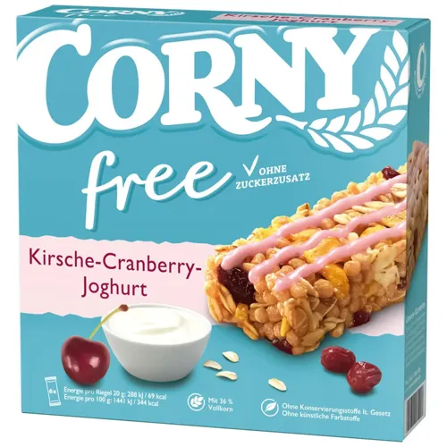 Батончики Corny Злакові з арахісом солодко-солоний 150г