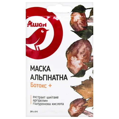 Маска для обличчя Auchan Альгінатна ботокс+ 25г