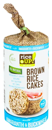 Хлібці рисові цільнозернові Amaranth&Buckwheat Rice Up! м/у 120г