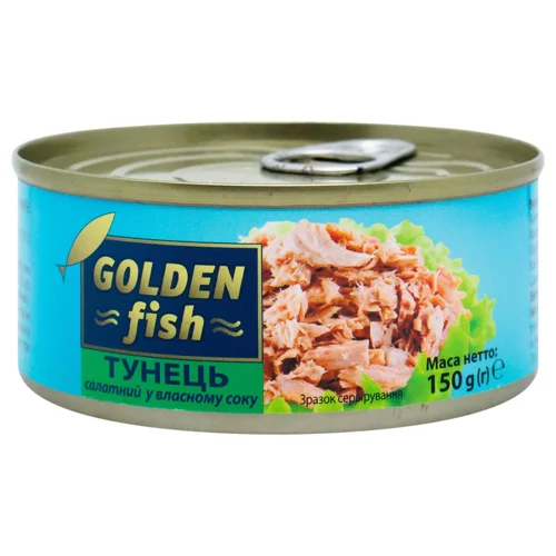 Тунець Golden Fish салатний у власному соку 150г