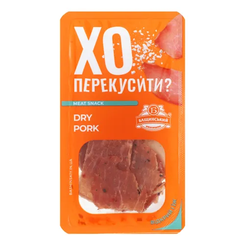 Чіпси зі свинини Dry рork Бащинський с/в лоток 0.05кг