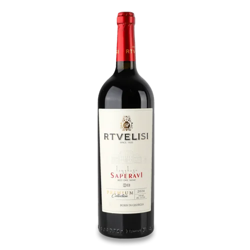 Вино Червоне Сухе Сапераві Premium Collection Rtvelisi 0.75л 13% в/ґ