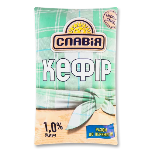 Кефір Пастеризований 1% Славія м/у, 850г