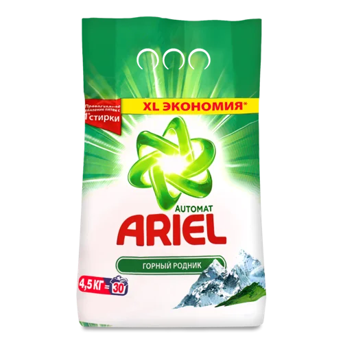 Пральний Порошок Automat Ariel Гірське джерело, в/ґ, 4.5 кг
