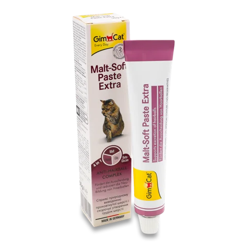 Паста для Виведення Грудок Шерсті у Котів Malt-soft Extra GimCat, 50г