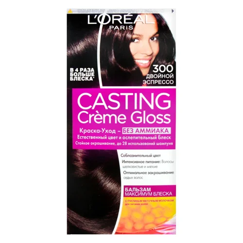 Фарба для волосся L'oreal Paris Casting Creme Gloss 300 Подвійний еспресо без аміаку