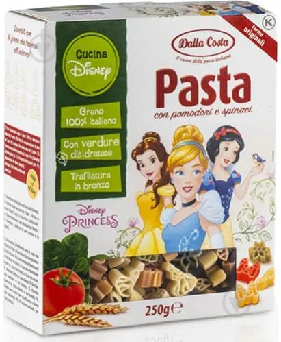 Макарони DALLA COSTA Disney Princess 250г