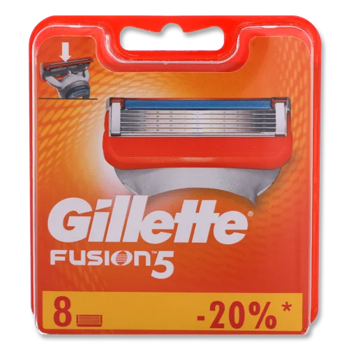 Гоління, Касети Змінні Fusion 5 Gillette, 8 шт, в/ґ