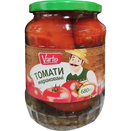 Томати Varto мариновані 680г