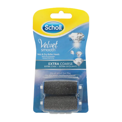 Насадки Роликові Змінні до Електричної Роликової Пилки Diamond Crystals Velvet Smooth Scholl, 2шт