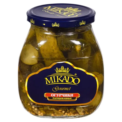 Огірки Mikado Корнішони 680г