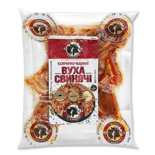 Вуха Свинячі Варено-Копчені М'ясо Буковини, кг