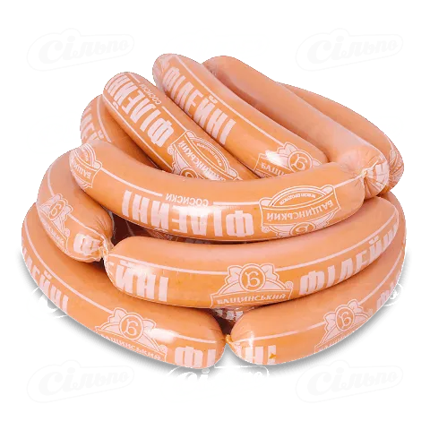 Сосиски «Бащинський» «Філейні» 1 ґ, кг