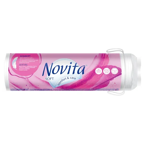 Диски ватні Novita Soft косметичні 100шт