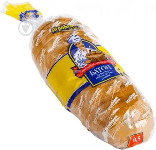 Батон нарізний 500 гр. різаний