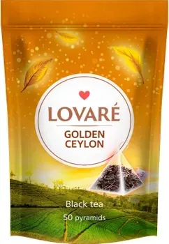 Чорний чай Lovare Golden Ceylon цейлонський середнелистовий 2г х 50 пірамідок