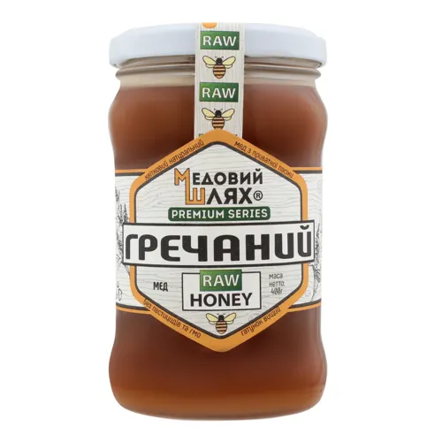 Мед квітковий натуральний Гречаний Медовий шлях 400г