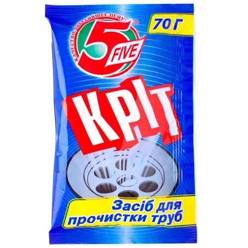 Засіб для прочищення труб 5 Five Крот 70г