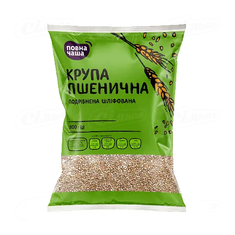 Крупа пшенична «Повна Чаша»® «Полтавська», 800г