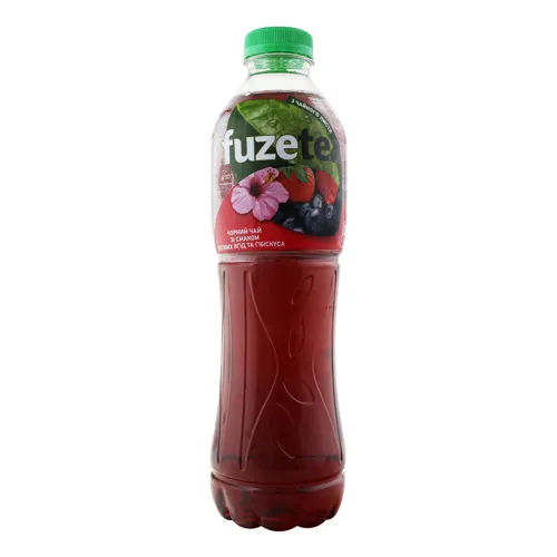 Чай холодний чорний зі смаком ягід та гібіскусу Fuzetea п/пл 1л