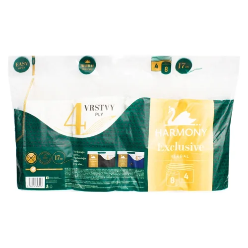 Туалетний папір Harmony Herbal 4-шаровий 8шт