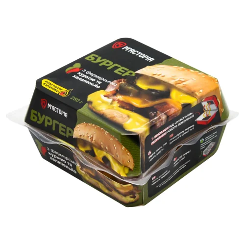 Бургер М’ясторія з куркою та халапеньйо 250г
